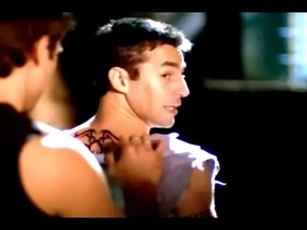 Juan Rios, Rafael Amaya and Daniel Berlanga Gay Kisses from movie Asi Del Precipicio