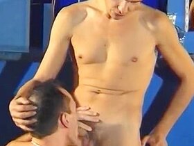 Vest-wearing Hunk Deepthroating This Guys Massive M