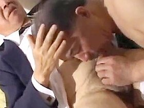 Japanese Grandpa In Suit Two